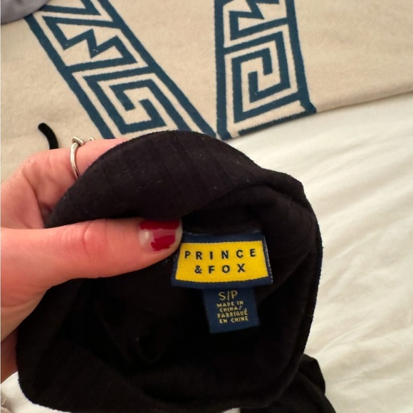 Black Ribbed Turtleneck - Picture 3 of 4